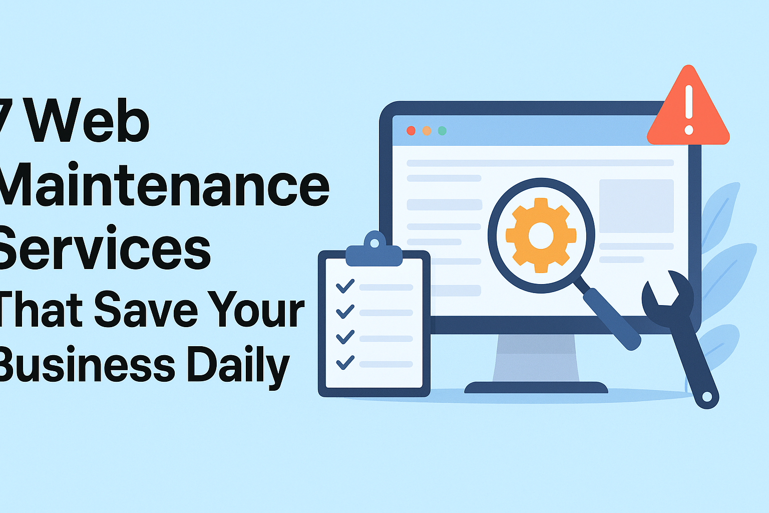 7 Web Maintenance Services That Save Your Business Daily
